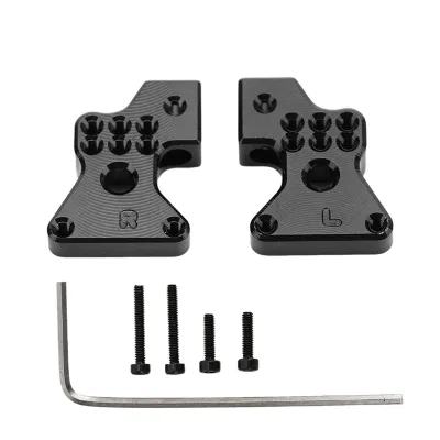 Produktbild von 2 Stück, Metall, Aluminiumlegierung, hintere Stoßdämpfertürme, für Axial SCX24, 1/24 RC Auto, Upgrade Teile, Schwarz
