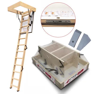 Zdjęcie produktu dla 4IQ Schody Strychowe 4STEP GREENLINE 90x60 35mm Z006186