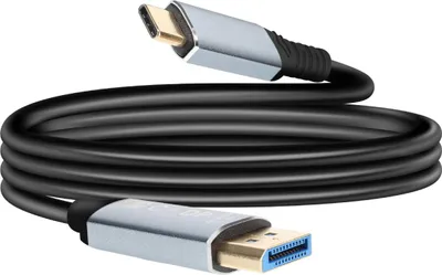 Immagine prodotto di LinQ, cavo video da DisplayPort a USB-C 4K 60Hz 1,8 m, nero