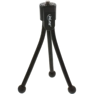 Image de InLine® 48006 Mini trépied pour appareil photo numérique, hauteur 12,5cm, noir