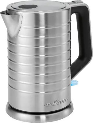Produktbild von ProfiCook Wasserkocher PC-WKS 1119, 1,7 Liter, Edelstahlgehäuse, Edelstahl-Basisstation mit Kabelaufwicklung, 1.850-2.200 Watt