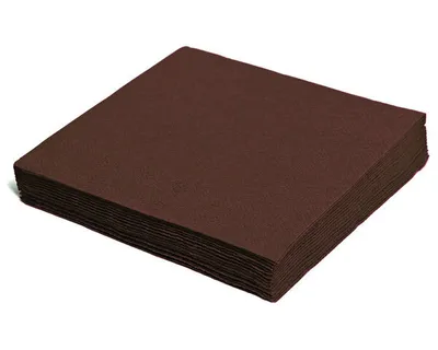 Produktbild von 100x Servietten 33 x 33 cm 1/4 -Falz 2-lagig braun
