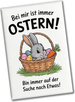 Produktbild von Bei mir ist immer Ostern Souvenir Magnet - suche immer Etwas