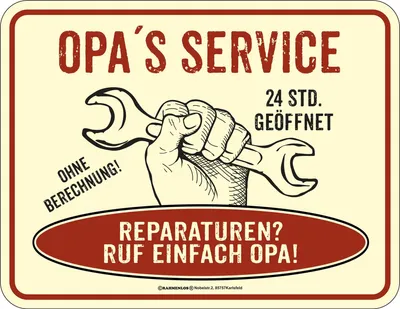 Obrázok produktu pre Opa's Service - Magnet - Reparaturen?