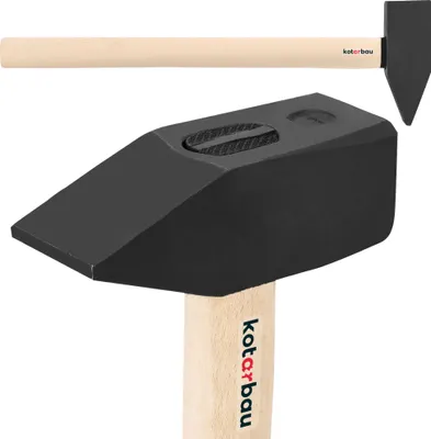 Produktbild von KOTARBAU® Hammer 6 kg Schlosserhammer mit Holzstiel 70 cm Vorschlaghammer mit robustem Kopf Ergonomisch Heimwerker Werkzeug Stahl