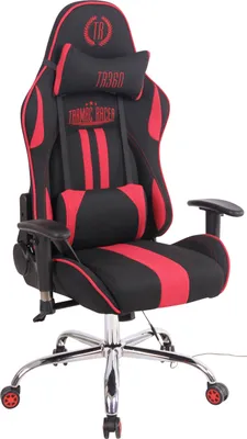 Produktbild von CLP Gaming Bürostuhl Limit XM Stoff mit Massagefunktion schwarz/rot