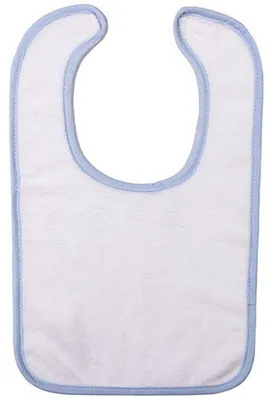 Productafbeelding van ARTG - "Babiezz All-Over" slabber voor baby's, katoen, polyester, sublimatieprint, model LT6142 (één maat) (wit/lichtblauw)