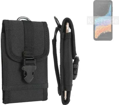 Produktbild von K-S-Trade Holster Handy Hülle kompatibel mit Samsung Galaxy XCover6 Pro Holster Handytasche Gürtel Tasche Schutz Hülle Robust Outdoor schwarz
