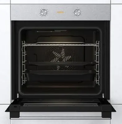 Gorenje BO6717E03X Einbaubackofen, 77 Liter, Silber, Edelstahl