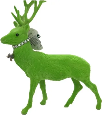 Produktbild von Dekofigur Hirsch gelb 27,5 cm hoch
