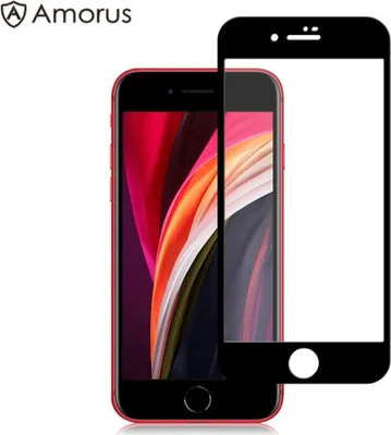 Produktbild von iPhone SE (2022 / 2020) Displayschutz - Full-Cover Panzerglas - Schwarz