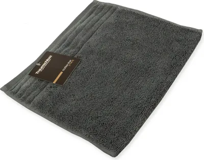 Produktbild von Traumschloss Frottier-Line Premium Gästetuch 30 x 50 cm dunkelgrau 100% ägäische Baumwolle mit 600g/m²