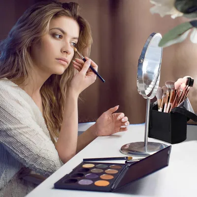 Produktbild von Reis Make-uppinsel-Tasche - Wasserfester Organizer für Kosmetik und Pinsel