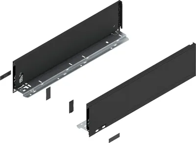 Produktbild von BLUM LEGRABOX pure Zarge Höhe K, NL 500, Carbonschwarz