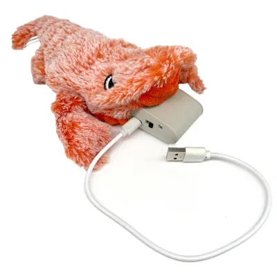 Produktbild von Aumüller Katzenspielzeug Lucky Lobster - Zappel-Hummer mit Katzenminze, orange