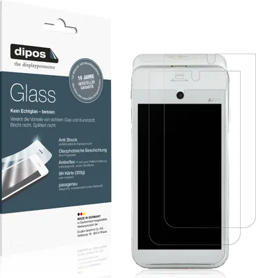 Produktbild von 2x Schutzfolie für CCV mobile A920 matt - Anti-Shock 9H Folie dipos Glass Kunststoffglas
