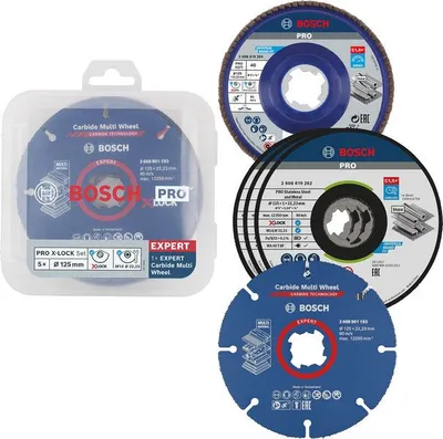Produktbild von PRO Cutting and Grinding Set für X-Lock, 125 x 1 x 22,23 mm, 5-tlg.