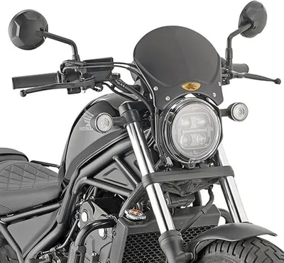 Obrázok produktu pre Držiak čelného skla Kappa 100ALBK pre Honda CMX 500 Rebel 2020-2021