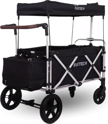 Immagine prodotto di FUXTEC FX-CTL900 carrello pieghevole per il trasporto dei bambini FUXTEC
Il carrello pieghevole per bambini FX-CTL900 di FUXTEC e’ disponibile nei colori grigio, marrone, grigio premium e viola. E’ ancora piu’ lussuoso, grande e stabile, ma estremamente flessibile:
- L'ampio interno e’ ancora piu’ spazioso per i bambini. - L'FX-CTL900 e’ dotato di un classico gancio di traino - che lo rende un vero e prop