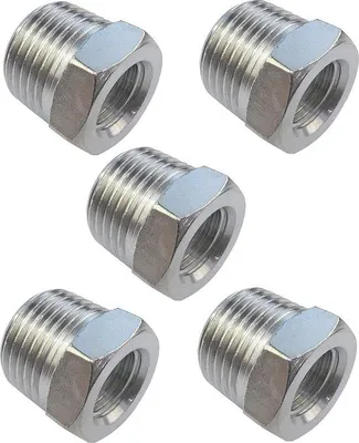 Zdjęcie produktu dla Zestaw 5-częściowy przejściówek do węża sprężonego powietrza 1/2 cala na 1/4 cala – adapter do węża i zacisk do sprężarek