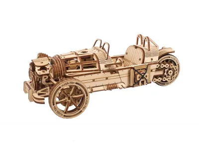 Obrázok produktu pre 3D puzzle, trojkolesové vozidlo UGR-S, Ugears, drevo, 457 dielov