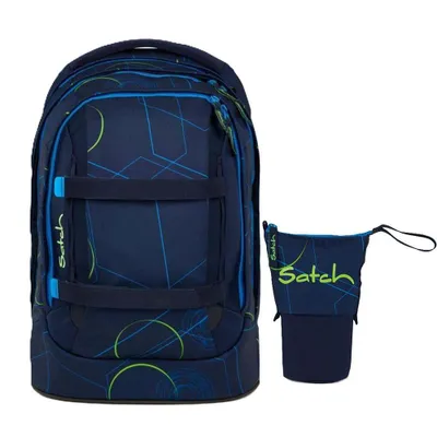 Produktbild von Satch Pack Blue Tech Schulrucksack Set 2tlg.
