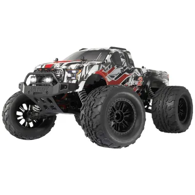 Image de Reely New2 Super Combo Brushless 1:10 RC Modèle réduit de voiture électrique Monstertruck à quatre roues motrices (4WD) 100% RtR 2,4 GHz incl