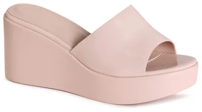 Produktbild von topschuhe24 3163 Damen Keilabsatz Sandalen XXL Plateau, Farbe:Beige Lack, Größe:38 EU