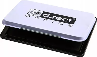 Obrázok produktu pre Atramentom nasiaknutý pečiatkový blok č. 2 čierny 110x70 mm D.RECT