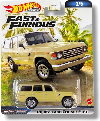 Image de Hot Wheels HNW46-HNW53 Toyota Land Cruiser FJ60 beige - Fast & Furious 2/5 échelle environ 1:64 Modèle de voiture