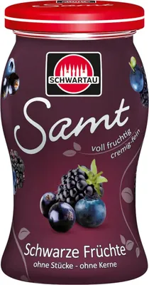 Image de Schwartau Samt Schwarze Früchte (fruits noirs) Pâte à tartiner crémeuse et fine 270g