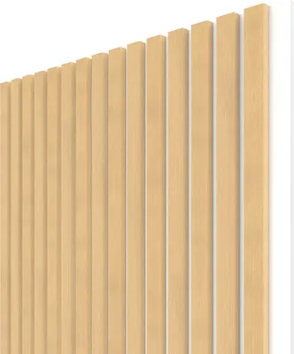 Obrázok produktu pre Akustický panel WALL CONCEPT Javor, biela plsť + MDF, 2750x604x21 mm, 1,66 m2
