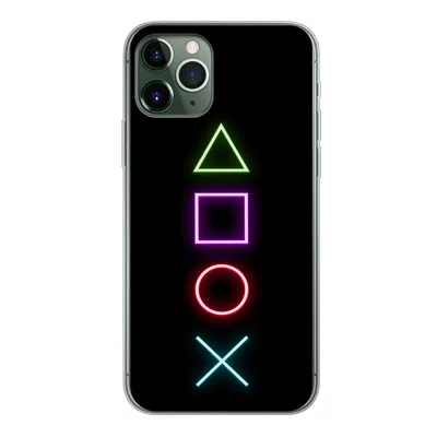 Produktbild von MuchoWow® Handyhülle Schutzhülle Hülle für iPhone 11 Pro Gaming - Neon - Konsole - Schwarz - Controller - Gaming Silikon Softcase Handy Hülle - Handy
