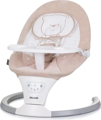 Productafbeelding van Chipolino Babywippe Lera, met muziek, veiligheidsgordel, kussen en afstandsbediening, beige