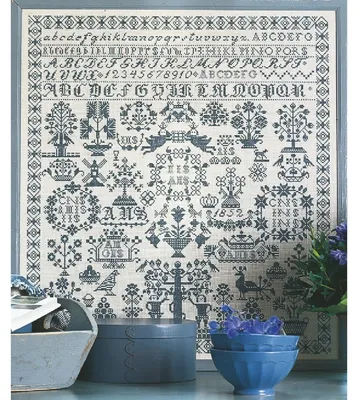 Productafbeelding van Permin kruisstik-set "Sampler", telpatroon, 55x58 cm, HH21168