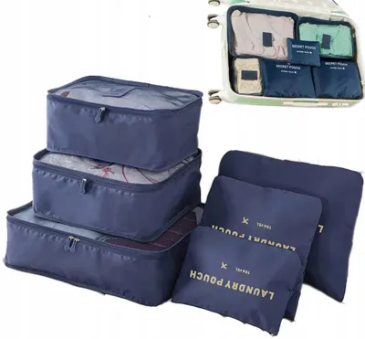 Image de Ensemble 6 Organisateurs de Voyage pour Valise Bleu Marine