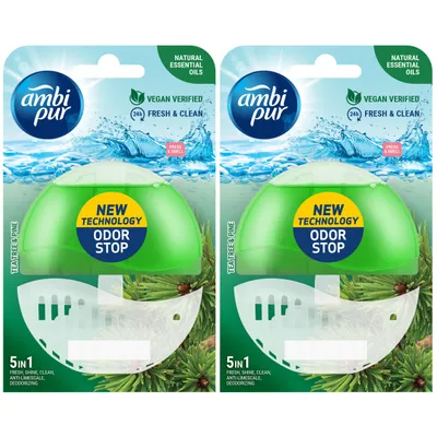 Produktbild von Ambi Pur Starterkit Tea Tree & Pine 55ml - WC Duft (2er Pack)