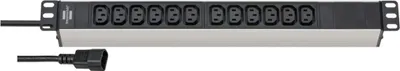 Produktbild von Brennenstuhl 1390007112, 2 m, Drinnen, C13-Koppler, IP20, Schwarz, Silber, 12 AC-Ausgänge