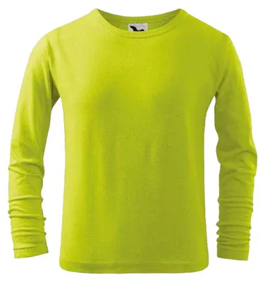 Produktbild von Malfini - T-Shirt für Kinder, Langärmlig PP11410 (110) (Limone)