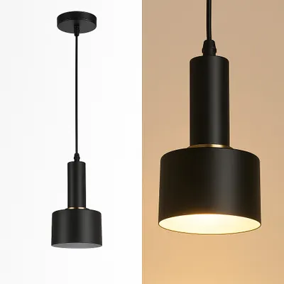 Produktbild von MasterLED Pendelleuchte Tema E27 Schwarz Kupfer – Retro Hängelampe für Küche & Esstisch