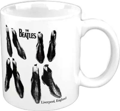 Produktbild von The Beatles - Kaffeebecher, Stiefel RO13205 (Einheitsgröße) (Schwarz/Weiß)