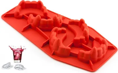 Produktbild von Oblique Unique Eiswürfelform Eiswürfel Form Eiswürfelbereiter Silikon - Vampir Zähne