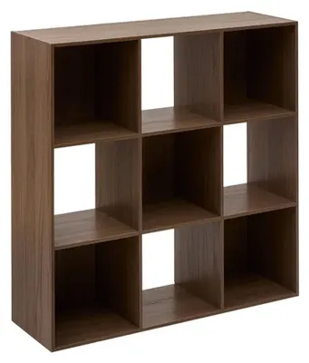 Productafbeelding van Eazy Living boekenkast met 9 vakken, kleur: Cassien bruin