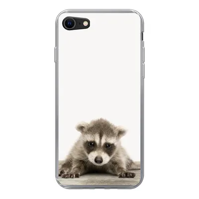 Produktbild von MuchoWow® Handyhülle Schutzhülle Hülle für iPhone 8 Waschbär - Tiere - Jungen - Mädchen Silikon Softcase Handy Hülle - Schutzhaube