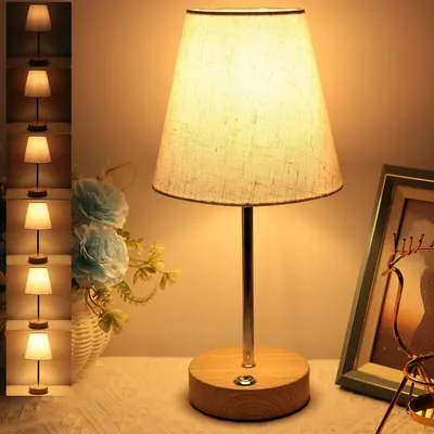 Immagine prodotto di Lampada da tavolo wireless, 31,5 cm, ricaricabile, con dimmer touch