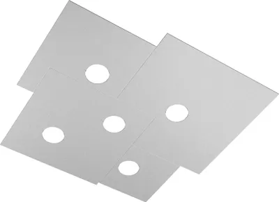 Immagine prodotto di Plafoniera Moderna Plate Metallo Grigio 5 Luci Gx53