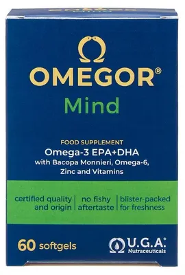 Produktbild von OMEGOR MIND, 60 Weichkapseln
