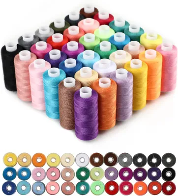 Obrázok produktu pre Šijacia súprava 72-dielna, 36 farieb, 100% polyester, 400 yards, pre šitie