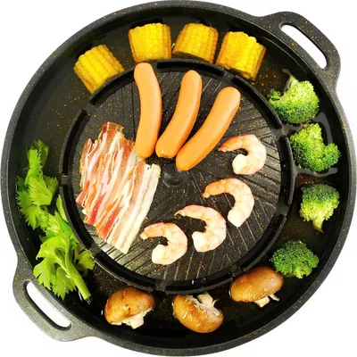 Produktbild von Mookata Thai Barbecuegrill mit heißem Topf - Authentisches Barbecueset für zu Hause