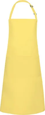 Produktbild von Karlowsky Latzschürze BASIC mit Schnalle und Tasche 75 x 90 cm unisex Polyester/Baumwollmix Sonnengelb